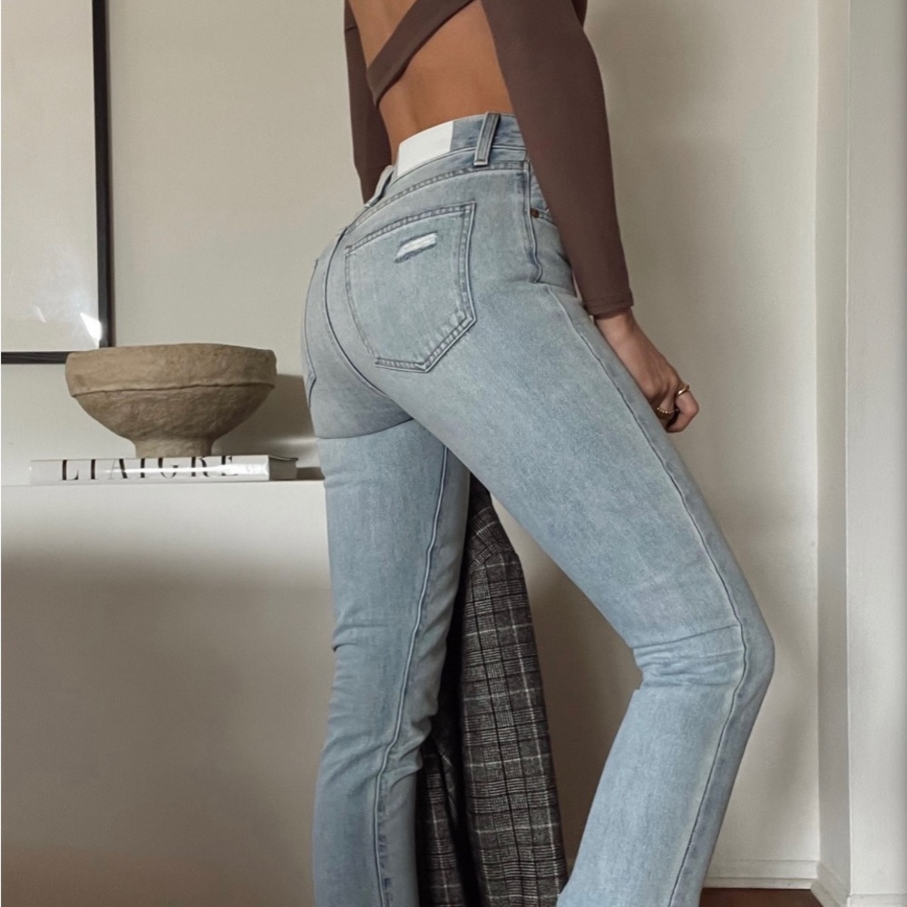 Pistola light wash high rise jeans